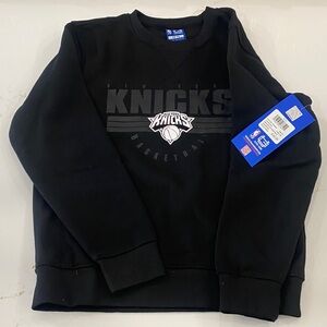 NBA New York Knicks Black Kids Crewneck Sweatshirt